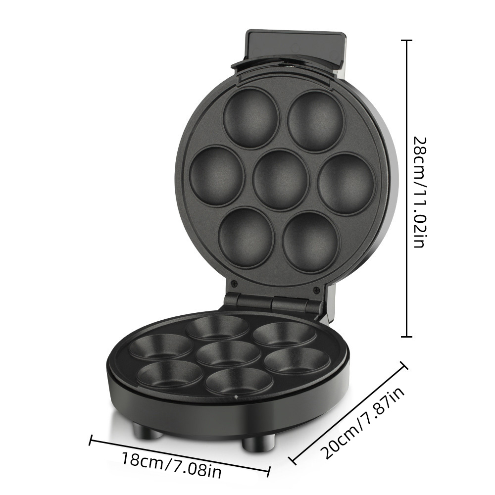 Elektryczna maszyna robić robienia babeczek robić użytku domowego Urządzenie robić robienia babeczek 1000 W Maszyna robić robienia ciast z powłoką nieprzywierającą Powierzchnia sprawia, że 6 ciastek na filiżanki robić maszyny śniadaniowej