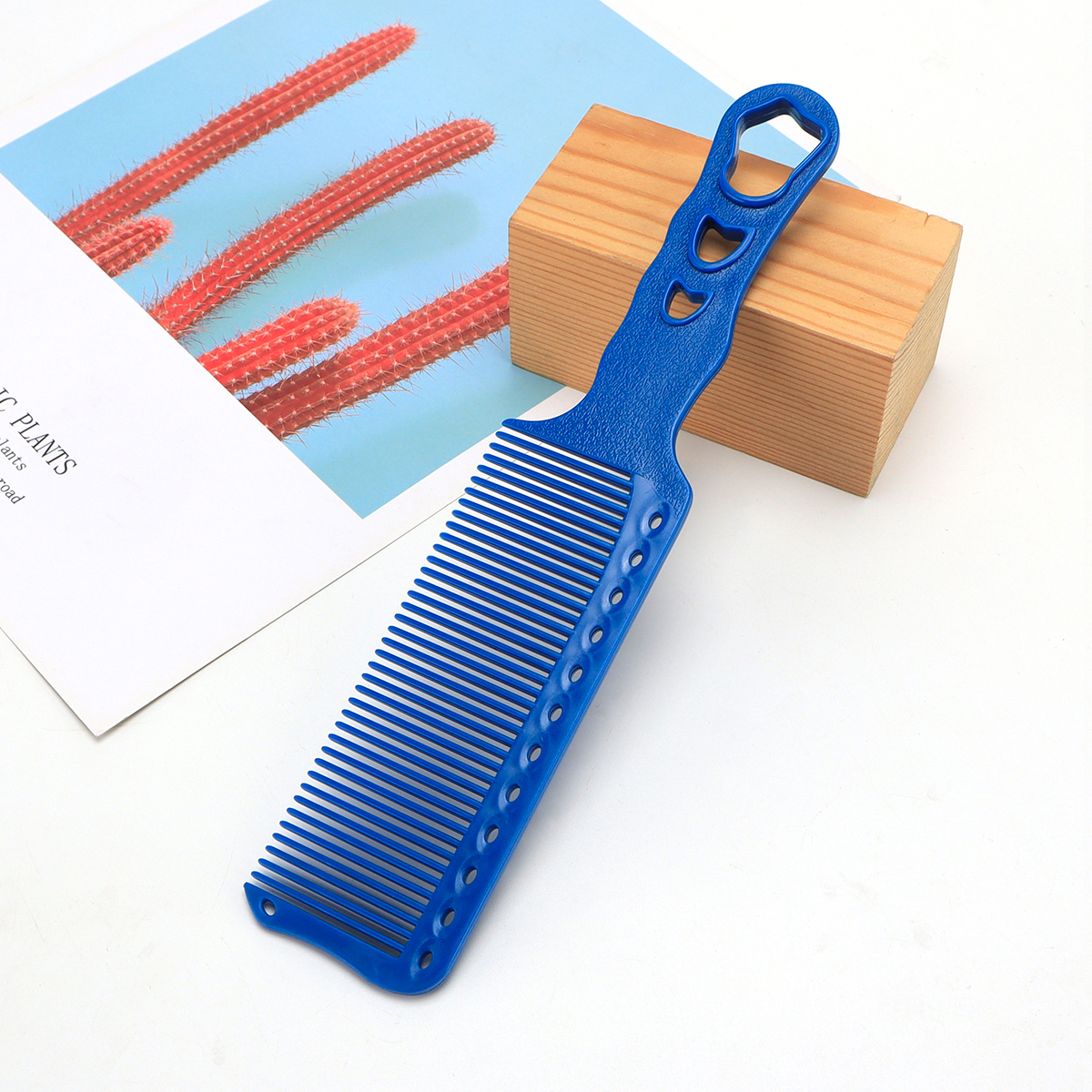 Peine de corte de pelo de peluquero, peine antiestático para peluquería, peine de peluquería, herramienta de estilismo para corte de pelo de dientes anchos