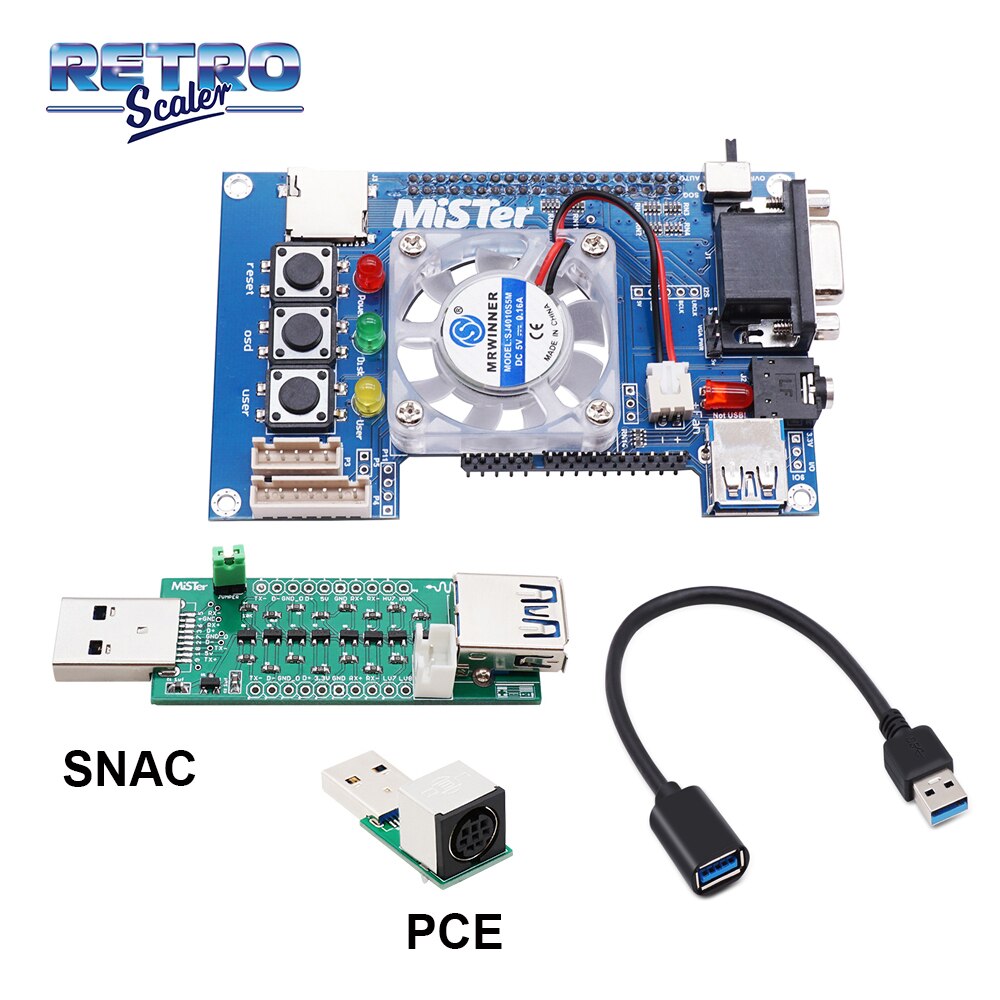 RetroScaler Manuelle Schweißen v 6,1 Mister I/O Board Analog Interface Unterstützung SNAC für Mister FPGA: IO-FAN-SNAC-PCE