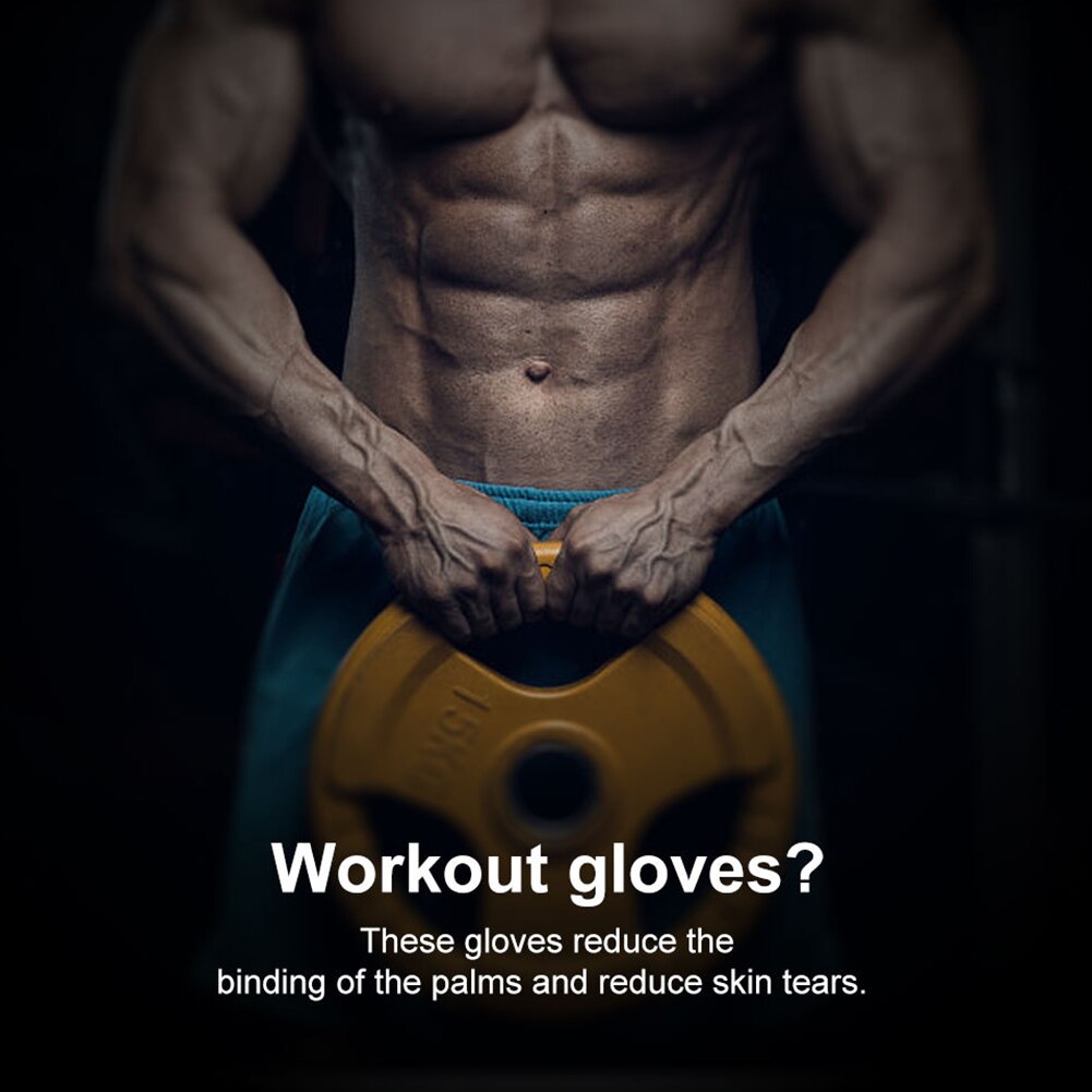 1pair Wrist Support Weight Lifting Gloves Elastic Gym Fitness Half Finger Non Slip Cross Training Strong Grip Pull Ups Workout