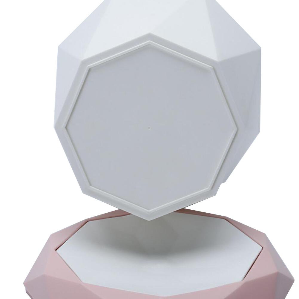 Poubelle à rabat de Style nordique, poubelle innovante en forme de diamant avec couvercle pivotant, poubelle pour salle de bain de cuisine