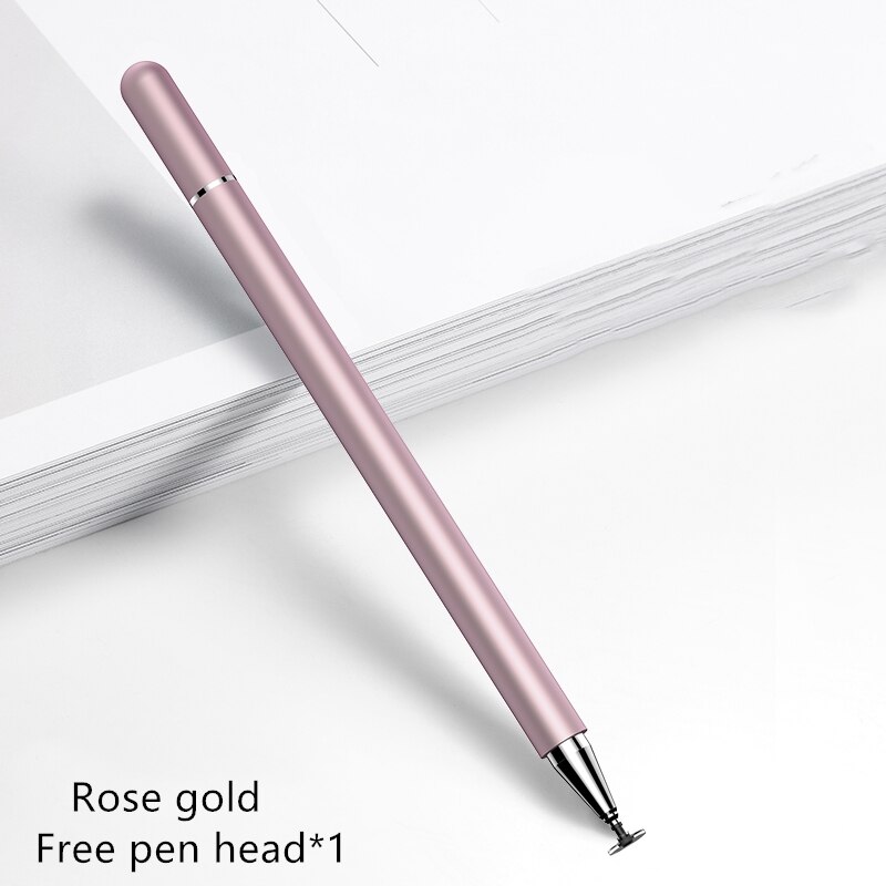 Universal Capacitive Stylus Touch Screen Pen Smart Pen for IOS/Android System Apple iPad Phone Smart Pen Graphics Tablet Pen: Rose gold