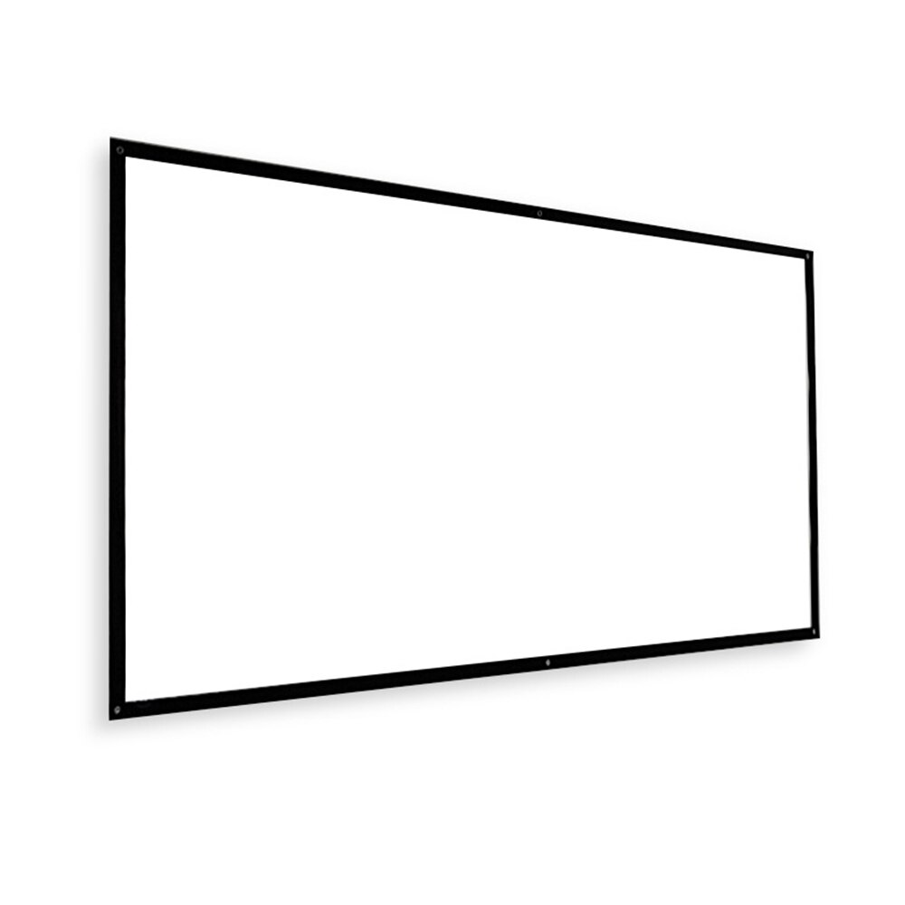Projector Screen - 60-150 Inch - 16:9 HD - Anti-Crease - Front/Rear Projection - Indoor/Outdoor