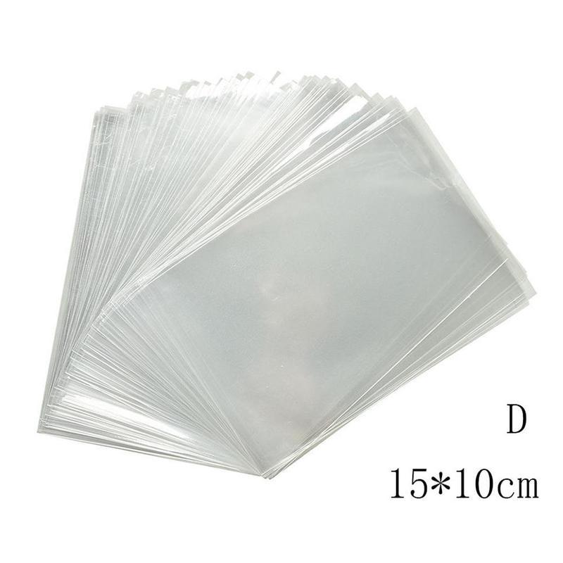 100pcs/Bag Transparent Opp Plastic Bags For Candy Wedding Packaging Bag Cellophane Party Bag Cookie Lollipop B2N4: XL