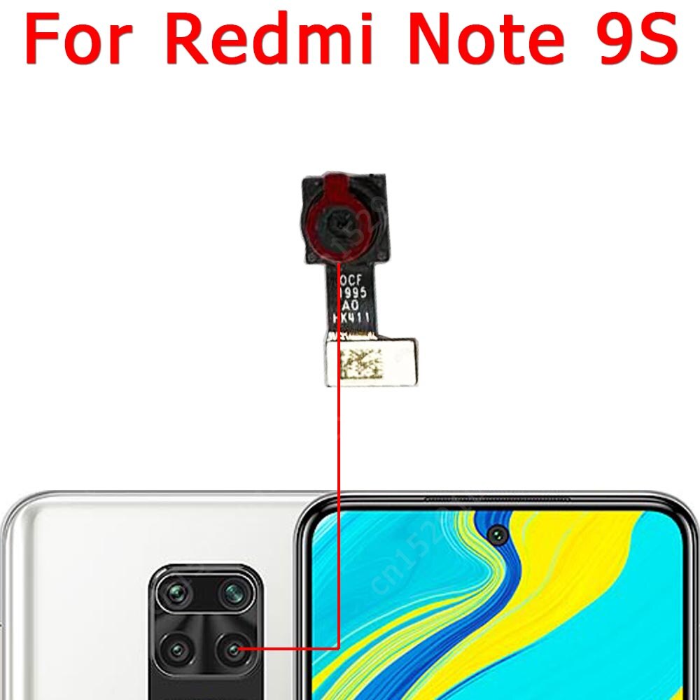 Original Front Rear Back Camera For Xiaomi Redmi Note 9s Note9s 9 s Main Facing Frontal Selfie Camera Module Flex Spare Parts: Note 9S Depth