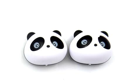 2pcs Car Outlet Perfume Air Conditioning Vent Air Freshener Car Styling Cute Panda Eyes Perfumes Auto car-styling Free Ship: Black