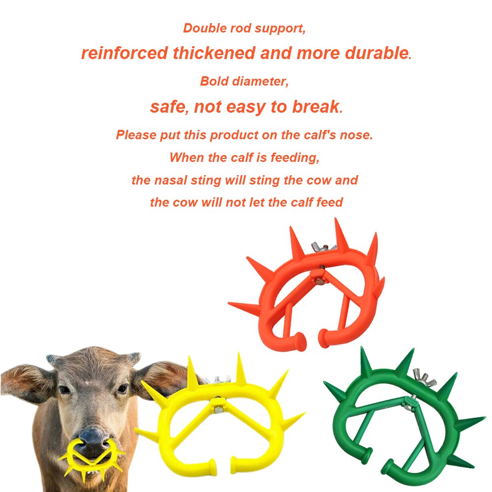 10 stycken justerbar plast ko avvänjning näsring avvänjning ben ring jordbruks djur verktyg