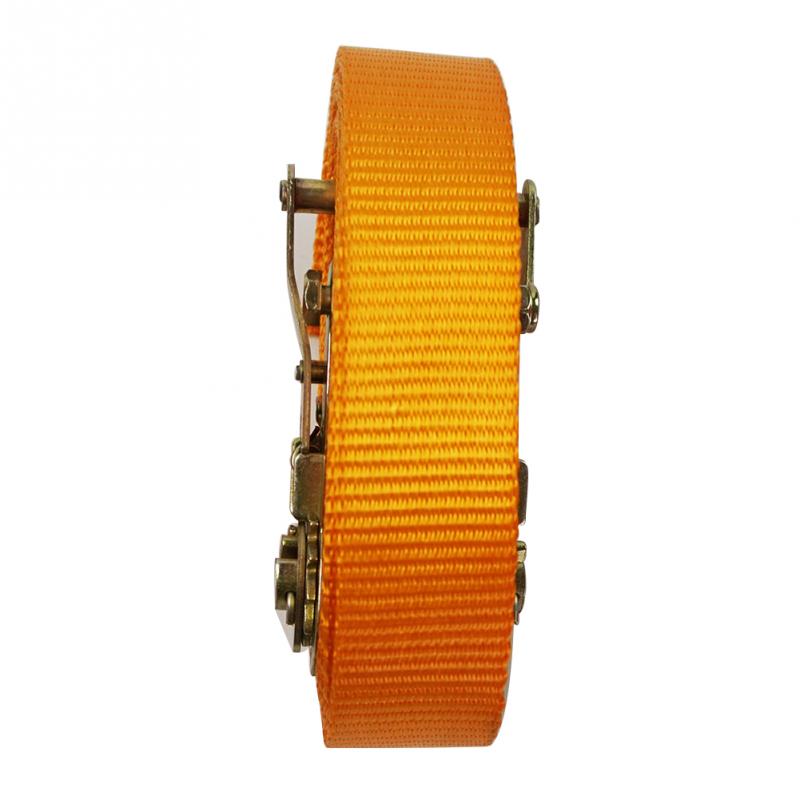 Adjustable Cargo Lashing Tool Polyester Tensioning Belt With Ratchet Transport Bundling Portable Heavy Duty Tie Down