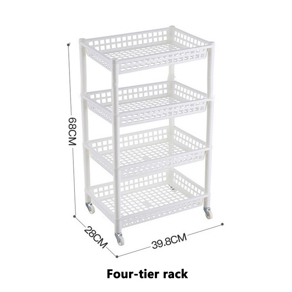 Detachable Plastic Durable Storage Rack Removable Storage Shelf Kitchen Bedroom Bathroom Makeup Living Room Storage Rack