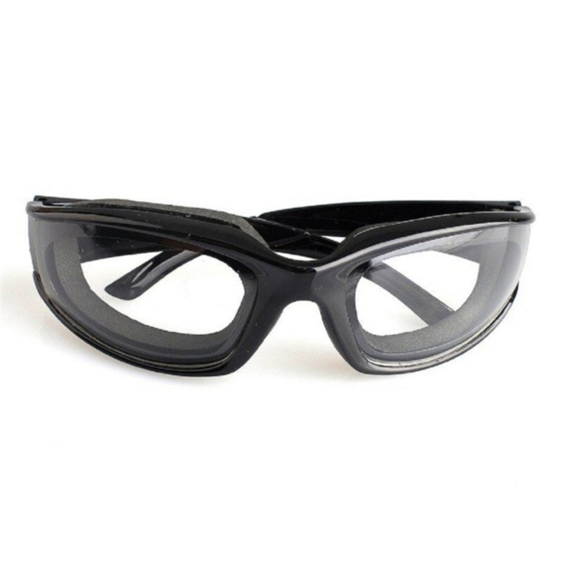 1 stk køkkenudstyr skræller løgbriller grill sikkerhedsbriller øjne beskytter ansigtsskærme madlavningsredskaber køkken tilbehør: Sort