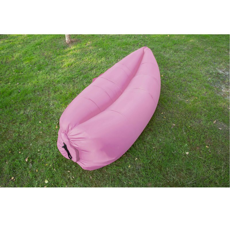 Lit d'air lit gonflable canapé pique-nique Airbag sac de plage paresseux canapé Pad lit gonflable pique-nique pique-nique coussin de couchage: Pourpre