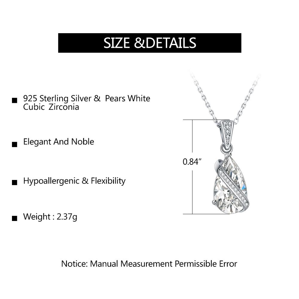 E Sieraden Sterling Zilver 925 Sieraden Sets Water Oorbellen Ketting Zirconia Bruiloft Kristal Bruids Sieraden Sets