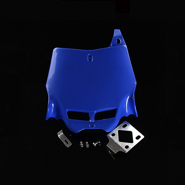 Plaque d'immatriculation universelle 250CC-450CC | Dirt Pit Bike, Motocross, plaque frontale pour revêtement en plastique: Bleu