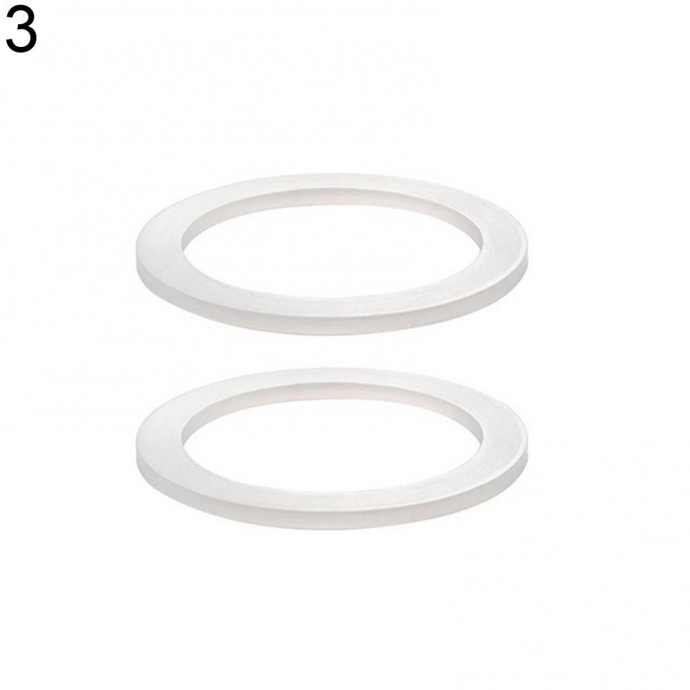 2pcs Silicone Sealing Ring for Coffee Pots Spacer Washer Gasket Rings Replacement for Moka Pot Espresso Makers Accessories: 3