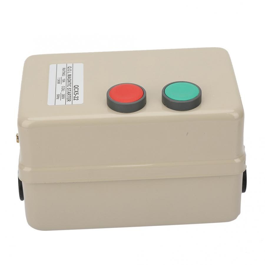 3 Phase Motor Magnetic Starter Synchronous with Motor AC380V 7.5KW Protection features include overload over joints