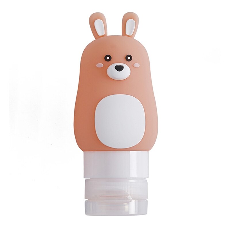 TTLIFE-bouteille vide en Silicone dessin animé, ensemble de bouteilles de voyage, pour Gel douche Portable, shampoing, bouteille de lavage, organisateur de maquillage: 50 ML