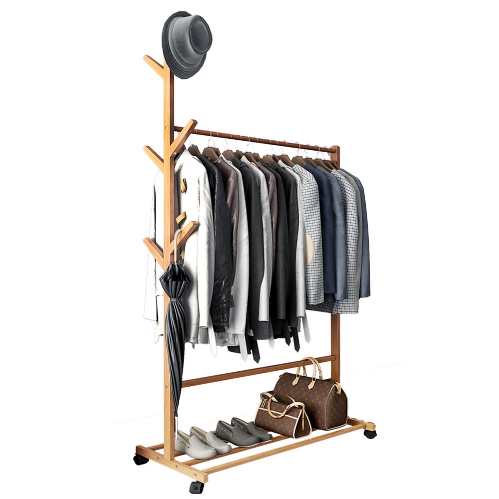 Kleding Rack Kapstok Slaapkamer Meubels Kapstok Nonwovens Rvs Eenvoudige Montage Kan Worden Verwijderd Slaapkamer Bewegen
