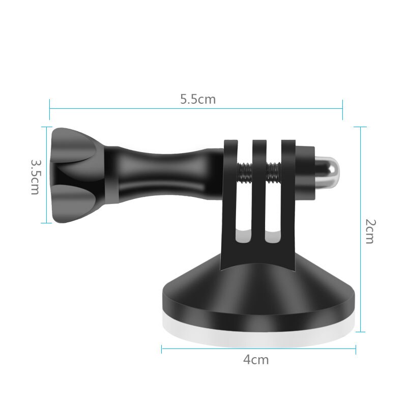 Suporte de montagem magnética metal titular adaptador para gopro hero 9 8 7 6 5 4 xiaomi yi 4k sjcam sj4000 eken h9 acessórios da câmera ação: Default Title