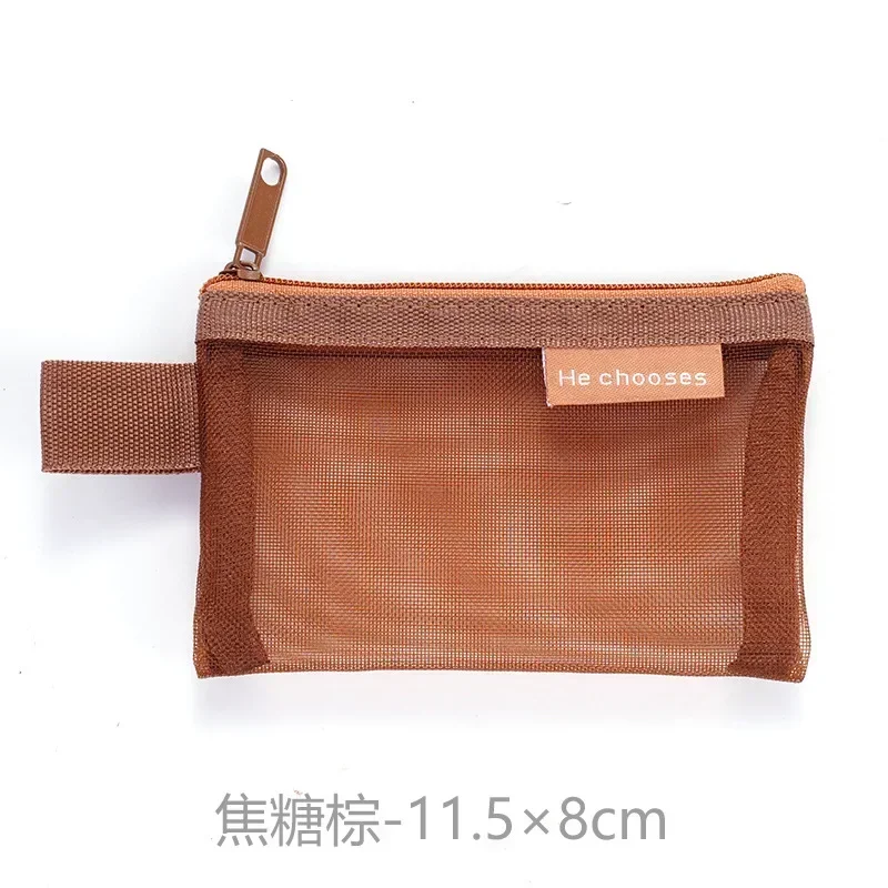 Kleine quadratische einfarbige Münztüte, Nylon-Mesh, Lippenstift, Schlüssel, Kopfhörer-Organizer, Halter, Bus, Bank, Ausweis, Kreditkarten, Beutel, Aufbewahrung: Blau
