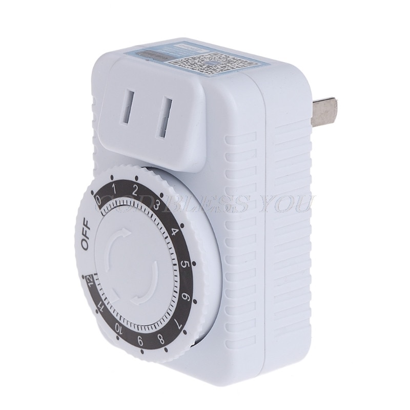 AC 220V 12 horas temporizador Mecánico Eléctrico pared interruptor de enchufe Digital cuenta atrás temporizador enchufe