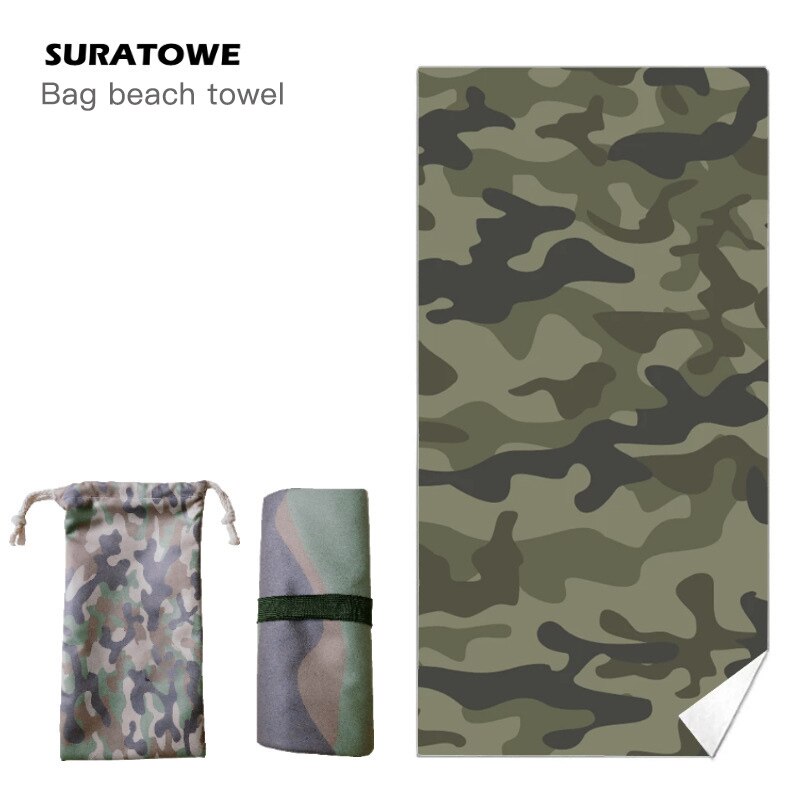 Quick Dry Wet Permeable Bath Towel With Drawstring Pockets Swimming Towel Travel Beach Gym Towel Suction Towel