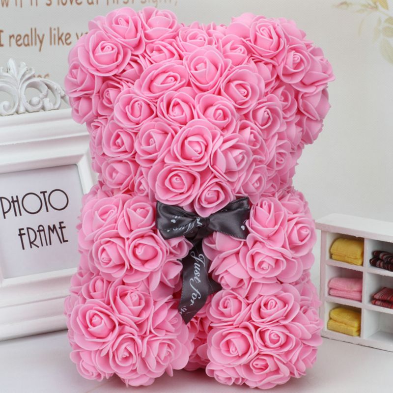Decoración de oso de flores para boda, flores hechas a mano, adornos artificiales a la , muñecas, canasta para flores boda: PKR