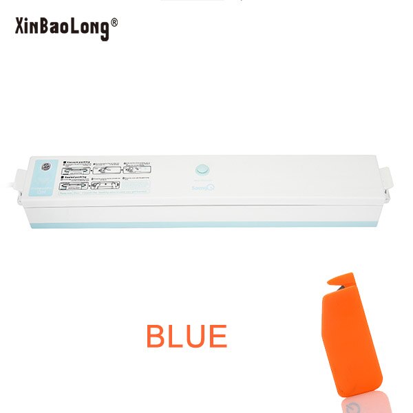 XinBaoLong Vacuum Food Sealer For Home Kitchen 220V/110V Automatic Vacuum Sealer Packaging Machine Include 15pcs Food Saver Bags: BLUE / 220V