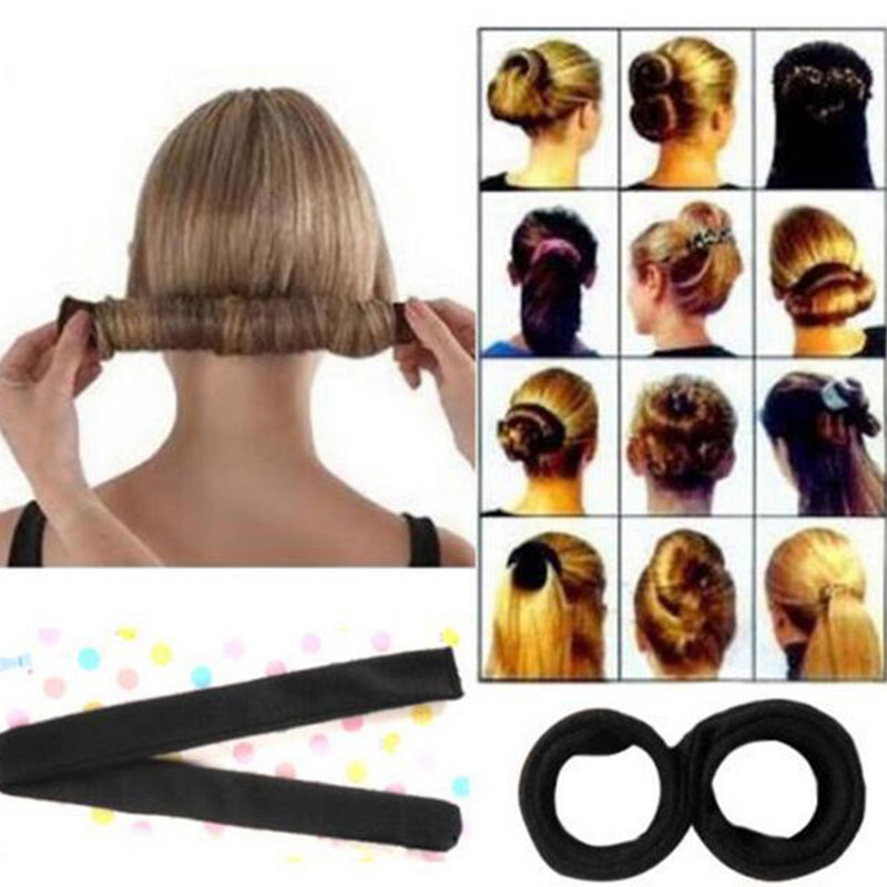 Mädchen französische Haarspange, DIY Haarpflege- und Styling-Werkzeuge, Krapfen ehemalige Schaum Französisch Twist Magie Brötchen Hersteller