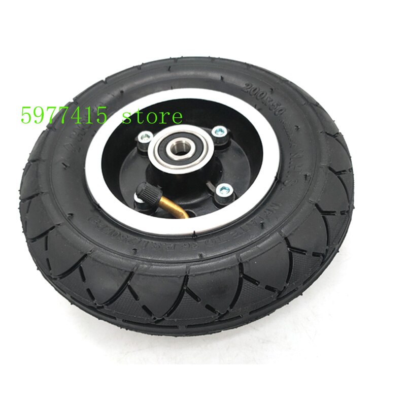 8" Electric Scooter Tyre With Wheel Hub with Brake disc 200x50 Inflation Tyre&amp;inner tube Electric Vehicle Aluminium tire