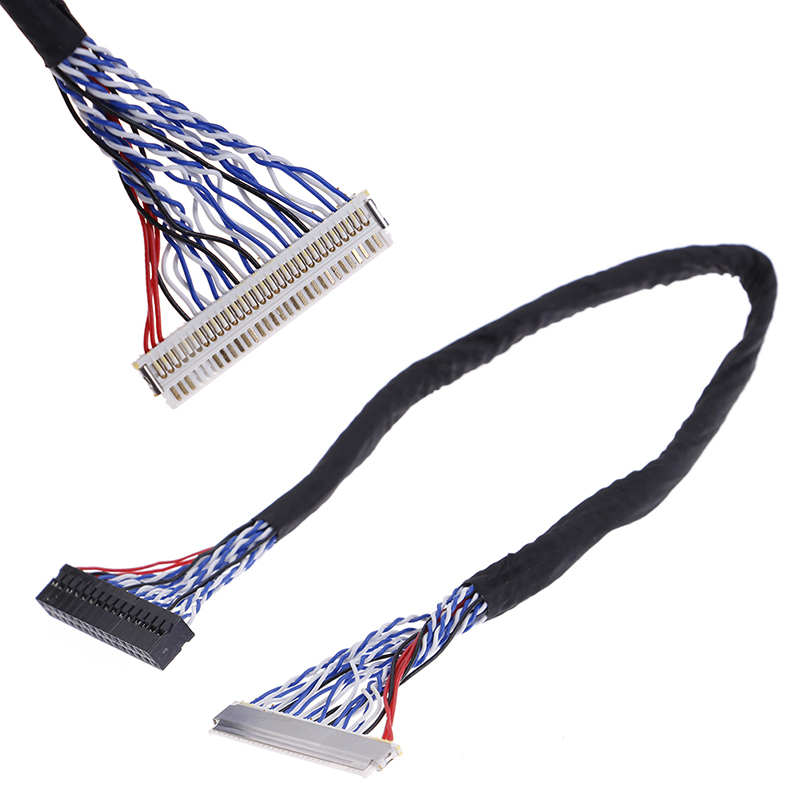 2 sztuk 8 Bit kabel LVDS FIX-30 Pin 2ch dla 17 19 22 26 cal LCD/Panel ledowy sterownik 25cm Z17