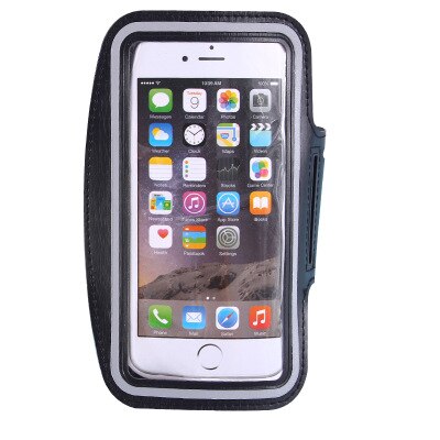 Für Sport gym lauf wasserdicht clamp für iPhone 8 7 4 5 5S 5C SE 6 6 s 8 mehr handy fall abdeckung handy arm tasche: Black