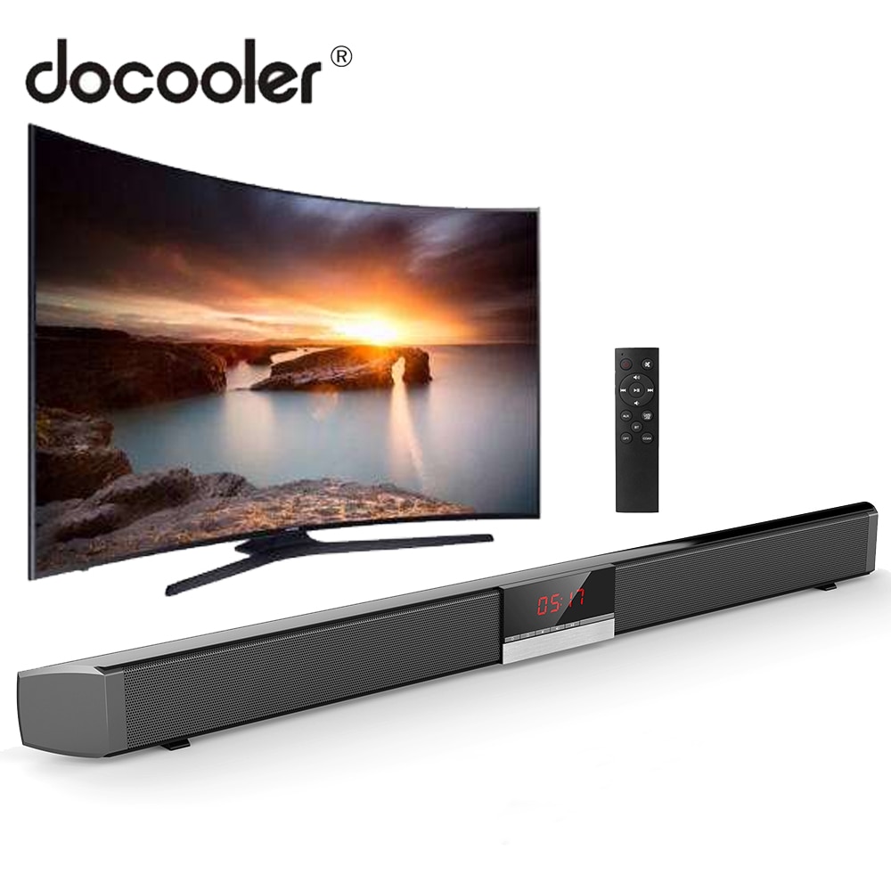 SR100 Plus Bluetooth barre de son haut-parleur de télévision à domicile sans fil Subwoofer télécommande stéréo Surround haut-parleurs sonores pour Home cinéma