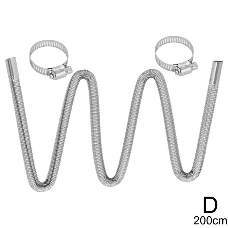 Exhaust Pipe Diameter 25 Heater Exhaust Pipe Heater Heater Fittings Threaded Exhaust Pipe Steel Pipe Heater: 200cm