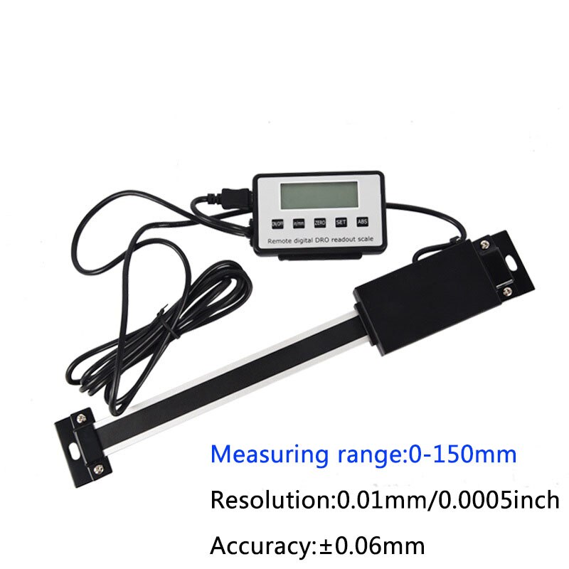 External LCD Display Digital Linear Scale DRO Magnetic Remote Digital Readout Scale 150mm 200mm 300mm: 0-150mm