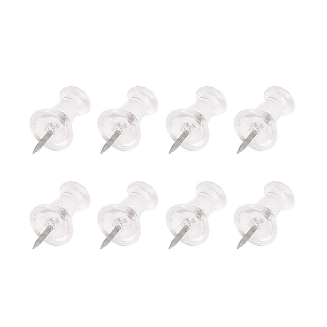 Home office plastic coating thumbtacks 50 Transparent