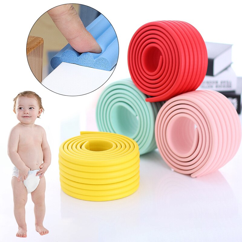 2M Desk Edge Guard Strip Self-Adhesive Door and Window Sealing Strip Baby Safety Table Corner Protection Anti-collision Strip