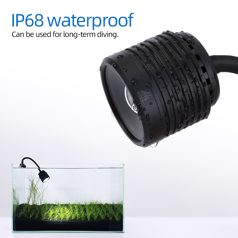 Aqua Week Lamp Mini7pro-F Aquarium Led Licht Waterdichte Plant Mini Aquarium Verlichting Vissenkom Accessoires Terrarium Benodigdheden