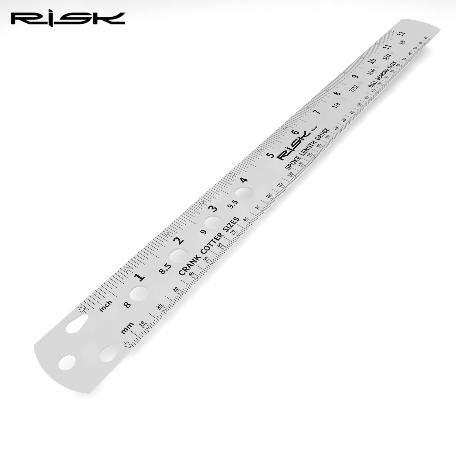 Risk cykel cykel eker linjal eker längd mätare vev sprint kullager mätverktyg dubbelsidig metrisk imperial
