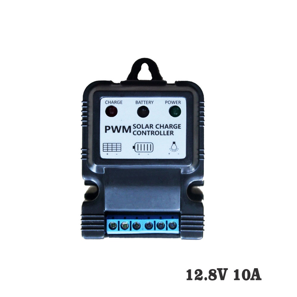 10a 12.8v pwm zonnepaneel lader 4 stuks  x 3.2v lifepo 4 4s batterijlader batterijen pv straatverlichting lamp controle