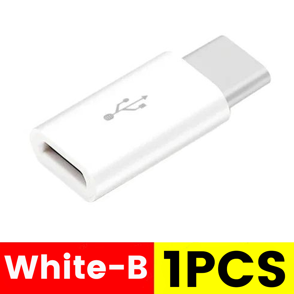 6/1Pcs Type C Female To Micro USB Male Adapter Connector Type-C Micro USB Charger Adapter for Xiaomi Huawei Phone Converter: Gold