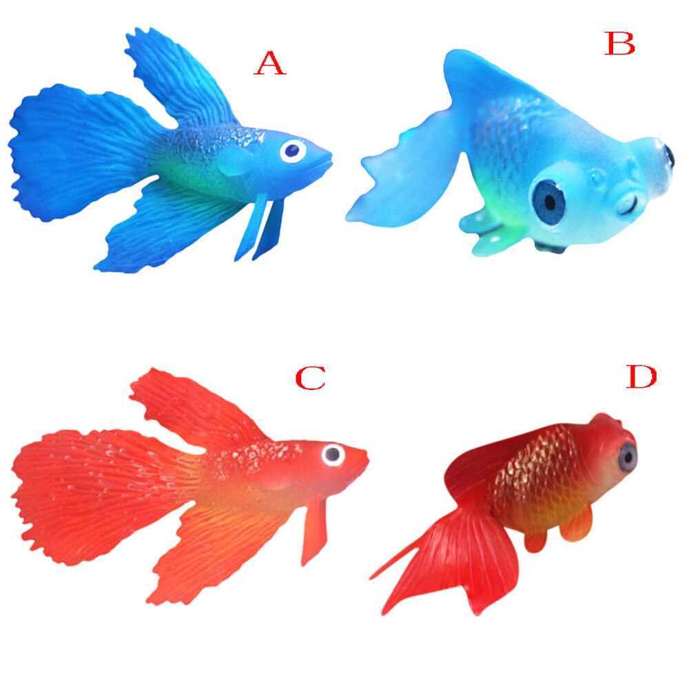 Artificial Swim Glowing Effect Animal Aquarium Decoration Fish Tank Underwater Live Plant Luminous Ornament Aquatic Landscape