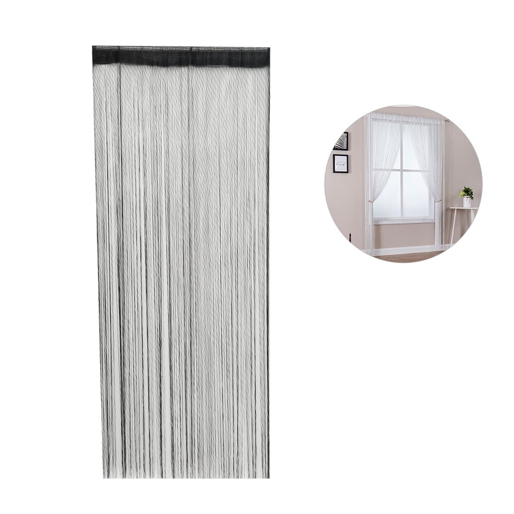 1PC di colore Solido Tenda Della Porta Partizione Ingresso Corridoio Tenda 1 Metro di Larghezza e 2 Metri di Altezza per La Casa Albergo ufficio Decorazione: nero