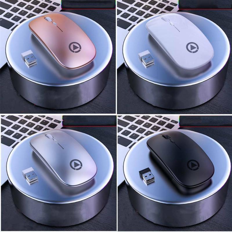 4 Colors 1600 DPI Silent Wireless Mouse ComputerMause Rechargeable Ergonomic Mouse 2.4Ghz USB Optical Mice For Desktop Laptop PC