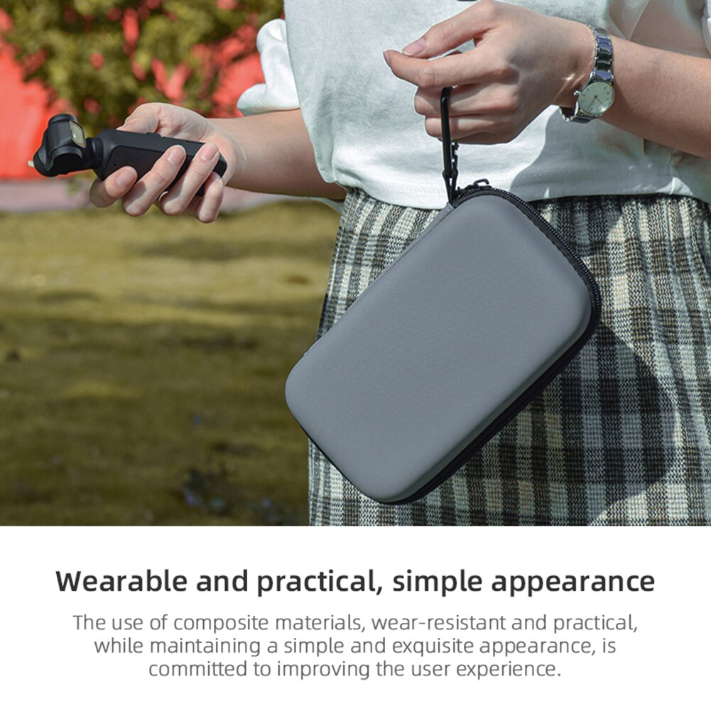Eva-tragetasche mit karabiner für dji pocket 2 zubehör, tragbare schutzhülle für reisen