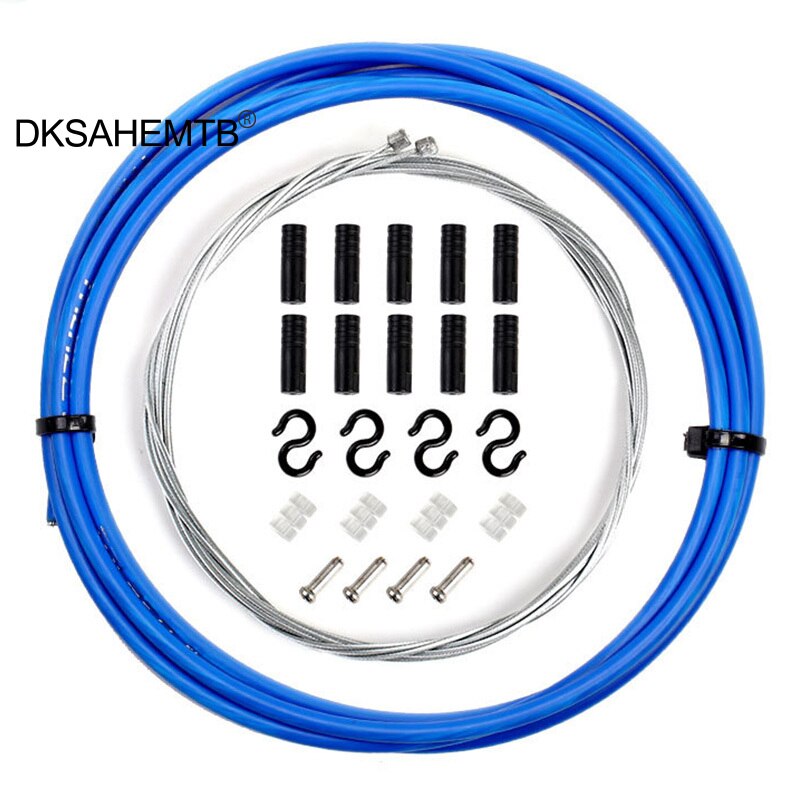 Bike Brake Housing/Shift Housing Bike Brake Cable Line Kit Bicycle Derailleur Line For MTB Road Bike: Blue Shifter Kit
