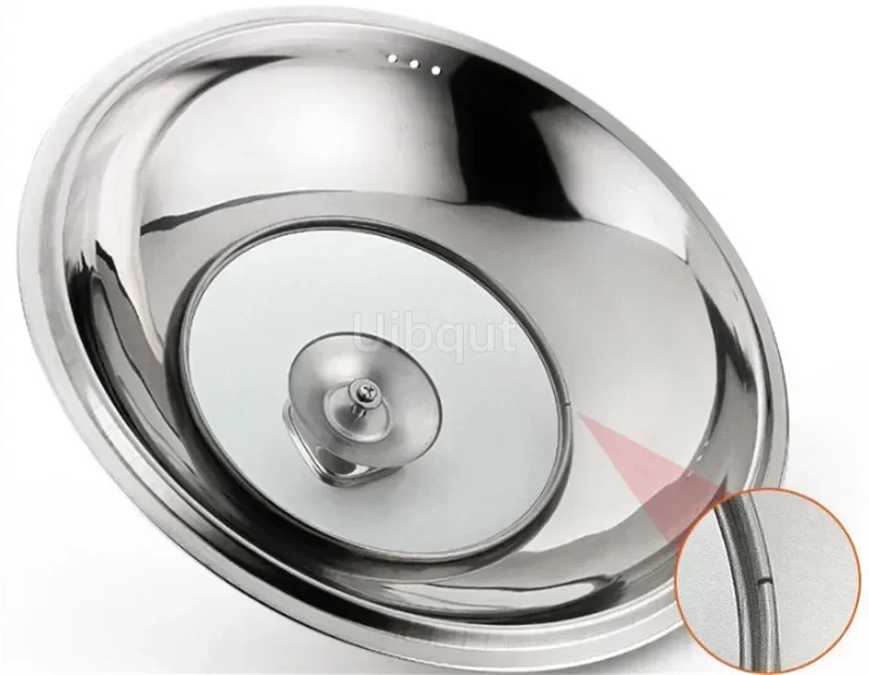 Zichtbaar Koken Wok Pan Deksel Roestvrij Staal Universele Pan Cover Zichtbaar Vervangen Deksel Voor Frituren Wok Pot Dome Wok Cover