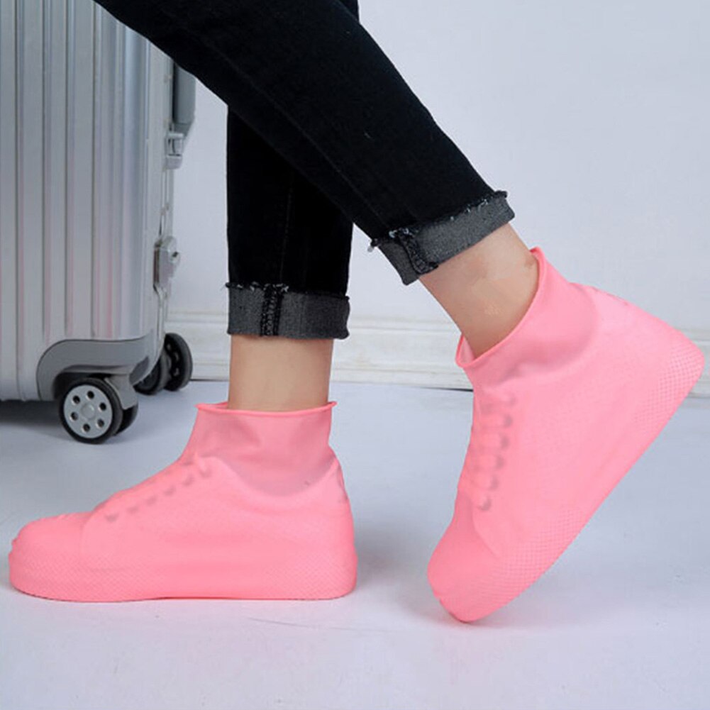 Cubiertas de zapatos de látex antideslizantes, reutilizables, impermeables, para botas de lluvia, UD88