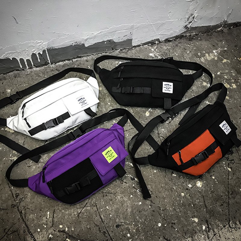 unisex Taille Tasche Große Kapazität Streetwear fanny Pack Brust Taschen Trend Hüfte hüpfen Banane Crossbody-tasche Funktionale Taille Pack ZY775