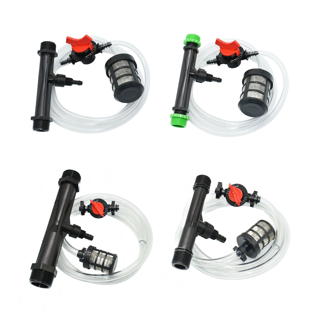 1/2" 3/4" 1" 1.5inch Thread Agriculture Irrigation Venturi Fertilizer Injector set Greenhouse Irrigation Fitting Ozone Injector