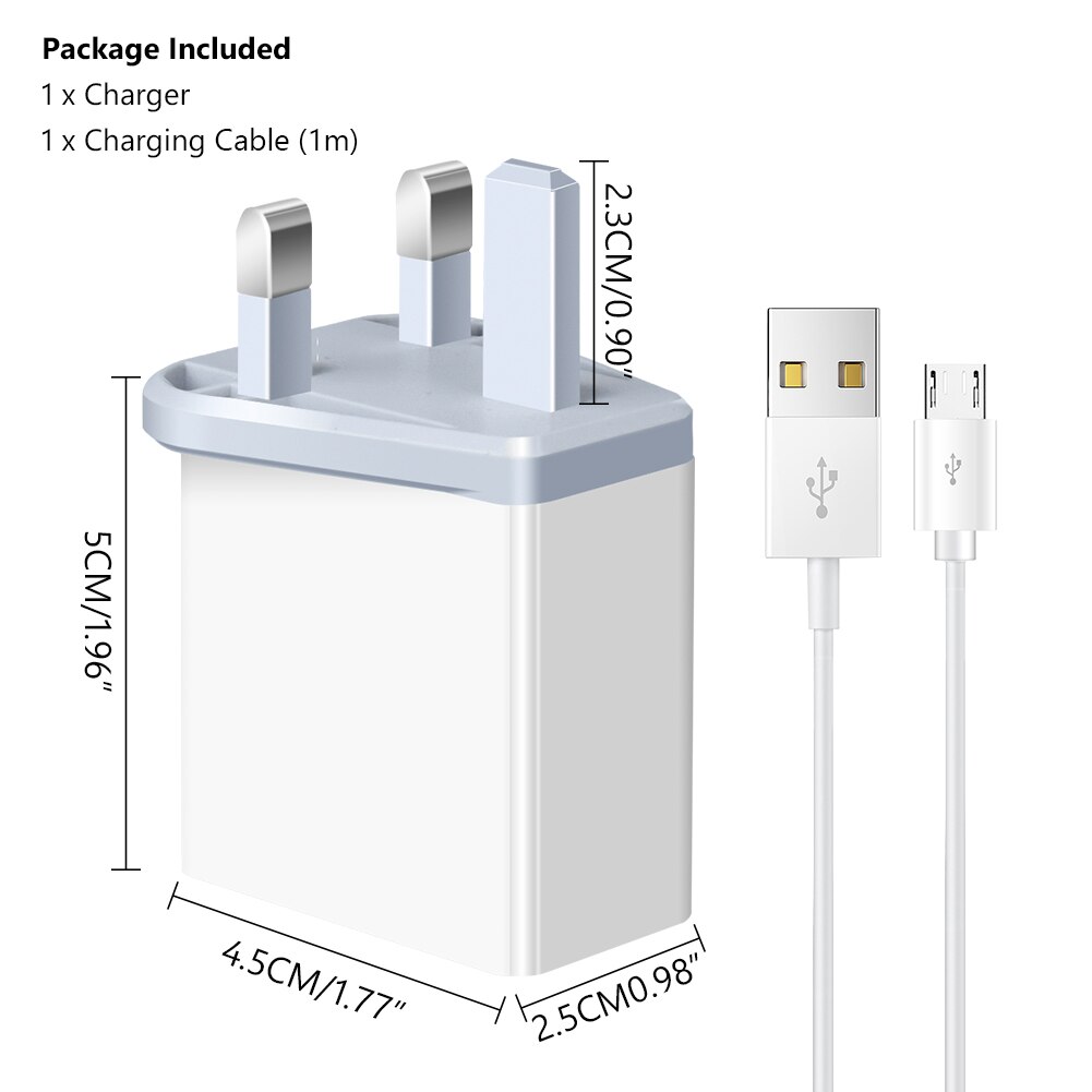 QC 3.0 USB Wall Chargerpower Fast Charging Charger Phone Adapter Portable Wall Mobile Phone Charger UK Plug For Tablet IPad: 1Charger 1Android / 4U